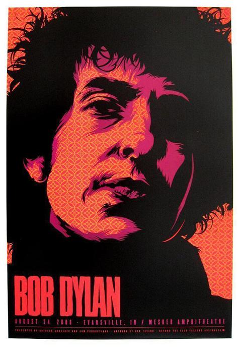 Ken Taylor screenprint offset print art of rock