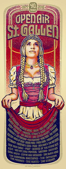SANKT GALLEN Douze SANKT GALLEN art gallery buy street art screenprint poster art of rock
