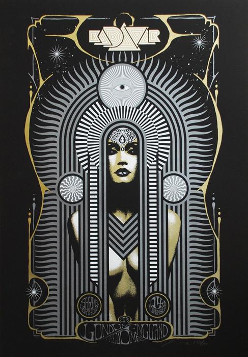 Kadavar Adam Pobiak, urban art gallery buy street art screenprint poster silkscreen siebdruck concertposter poster prints art prints rock art