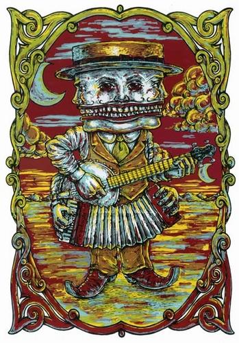 Michael Motorcycle poster art screenprint Siebdruck art of rock Michael Motorcycle poster art screenprint Siebdruck art of rock
