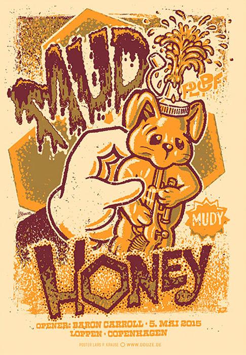 MUDHONEY Douze Mudhoney urban art gallery buy street art screenprint poster art of rock