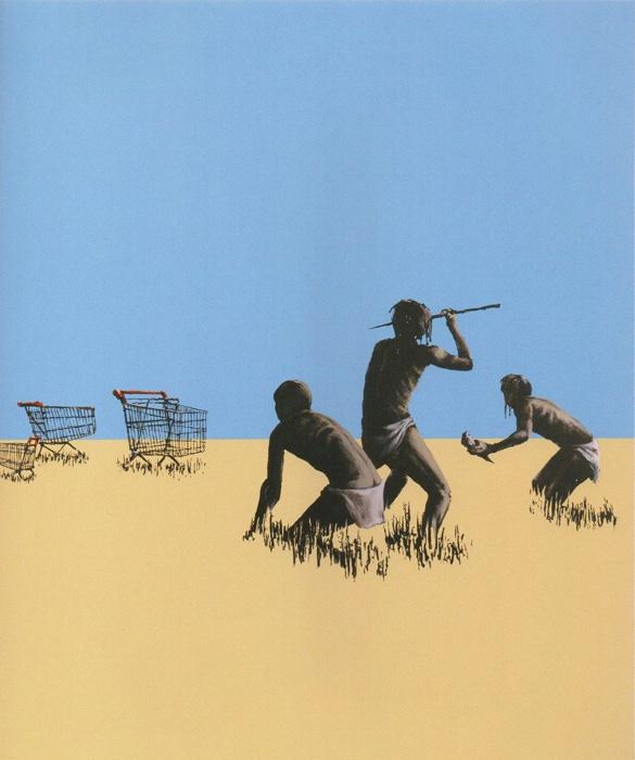 Trolleys Hunters Banksy after Nachdruck Reproduktion Serigrafie Giglee Trolleys Hunters Banksy after Nachdruck Reproduktion Serigrafie Giglee