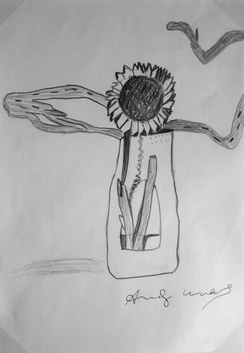 Andy Worhol original pencil silkscreen on paper Andy Worhol original pencil silkscreen on paper